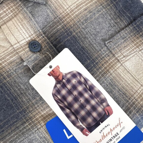 Weatherproof Men’s Plaid Button Down Shirt Lightweight Flannel NWT - Picture 5 of 12